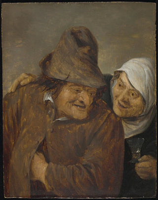 David Teniers The Younger - Two Peasants with a Glass of Wine.webp
