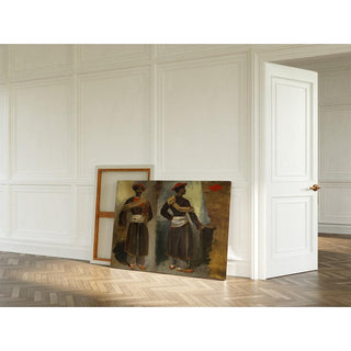 Deux études d'un Indien debout de Calcutta - Eugène Delacroix | Reproduction Tableau Décoration murale affiche copie