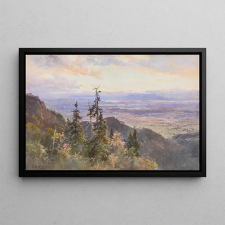 Edward Theodore Compton - An der Benediktenwand Blick auf Schlehdorf und den Kochelsee.webp