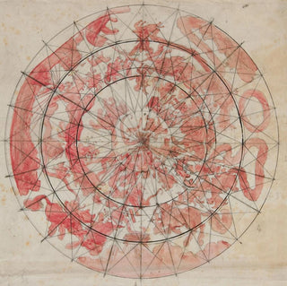 Stampa d'arte | Studio di composizione con figure zodiacali per la decorazione del soffitto delle Ore nella Camera della Casa del Capitolio dello Stato della Pennsylvania a Harrisburg - Edwin Austin Abbey