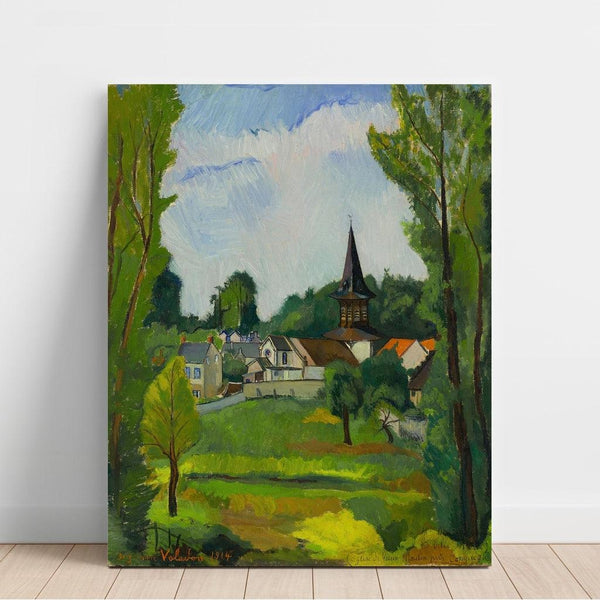 Riproduzione del dipinto Chiesa di Vieux Moulin vicino a Compiègne (Oise) - Suzanne Valadon