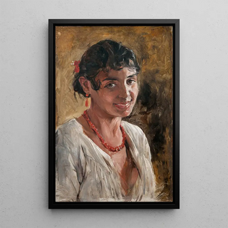 Ernst Josephson - Smiling Spanish Girl Study.webp