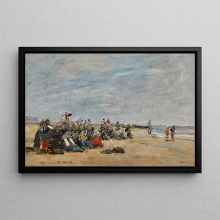 Eugne Boudin - Berck groupe de pcheuses assises sur la grve.webp