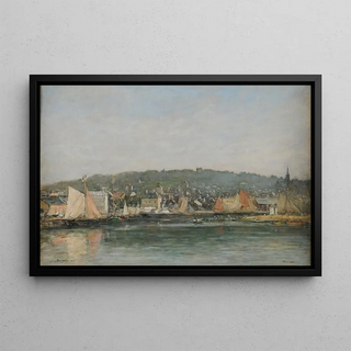 Eugne Boudin - Le port de Trouville le matin.webp