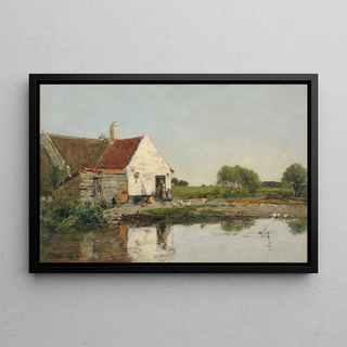 Eugne Boudin - Un coin de ferme aux environs de Dunkerque.webp