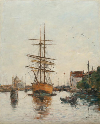 Eugne Boudin - Venise Le Quai de la Giudecca.webp