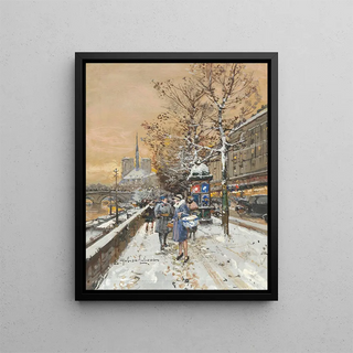 Eugne GalienLaloue - An assignation along the Seine.webp