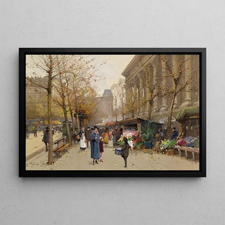 Eugne GalienLaloue - Flower Market La Madeleine.webp