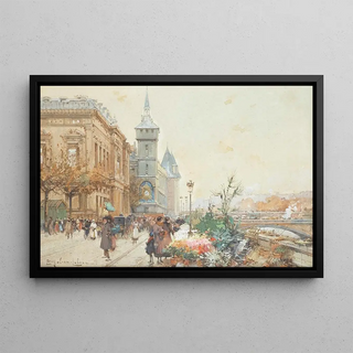 Eugne GalienLaloue - Le March Aux Fleurs.webp