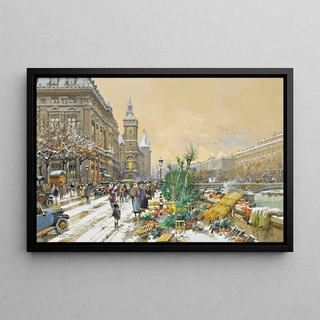 Eugne GalienLaloue - Le Quai Aux Fleurs Et La Conciergerie.webp