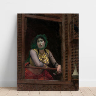 Femme au balcon - Jean-Léon Gérôme | Reproduction Tableau Décoration murale affiche copie