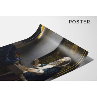 Femme tenant une balance - Johannes Vermeer | Reproduction Tableau Décoration murale affiche copie