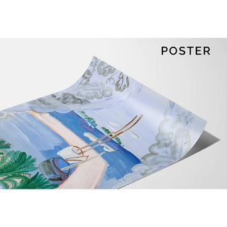 Fenêtre ouverte à Golfe-Juan - Raoul Dufy | Reproduction Tableau Décoration murale affiche copie