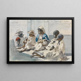 Ferdinand Keller - Studie von acht schwarzen Kindern in Brasilien.webp