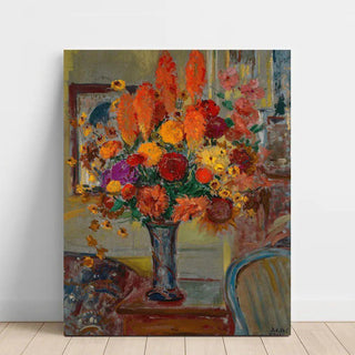 Fleurs dans un intérieur - Jacques-Émile Blanche | Reproduction Tableau Décoration murale affiche copie