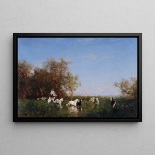 Flix Ziem - Chevaux Sauvages En Camargue.webp