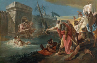 Follower Of Giovanni Battista Tiepolo - Horatius Cocles Defending Rome Against The Etruscans.webp