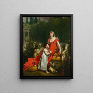 Franois Grard - Elisa Bonaparte with her daughter Napoleona Baciocchi.webp