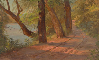 Frederic Edwin Church - Landscape from North American Road by a Lake.webp