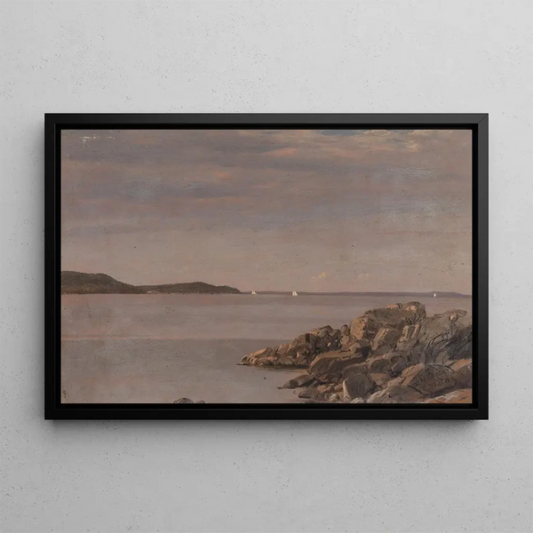 Île de Mount Desert, costa del Maine - Frederic Edwin Church — quadro incorniciato alla parete