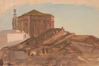 Frederic Edwin Church - Rooftops near SantAndrea delle Fratte from the Pincio Rome.webp