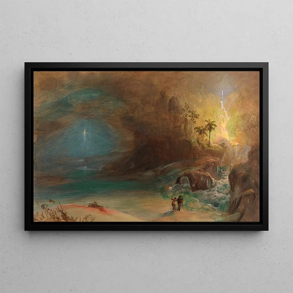 Studio per l'apoteosi di Thomas Cole - Frederic Edwin Church — quadro incorniciato alla parete