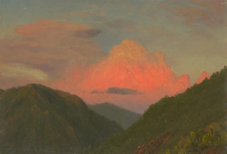 Frederic Edwin Church - Sunset over Hilltops Jamaica West Indies.webp