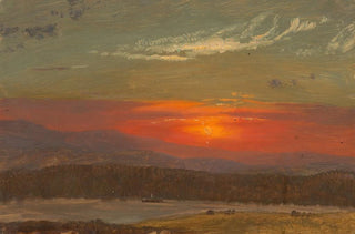 Frederic Edwin Church - Sunset over the Catskills.webp