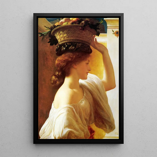 Frederic Leighton - Girl with a basket of fruit Date.webp