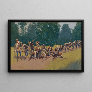 Frederic Remington - The Scream of Shrapnel at San Juan Hill.webp
