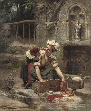 Frederick Arthur Bridgman - Mothers little helper.webp