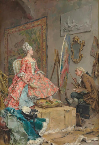 Frederik Hendrik Kaemmerer - Sitting for her Portrait.webp