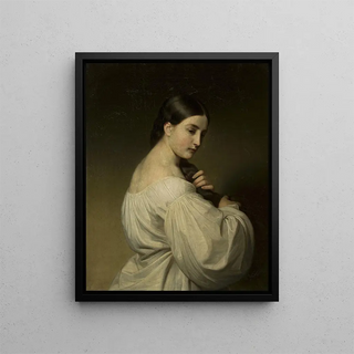 Friedrich von Amerling - Portrait of a young woman.webp