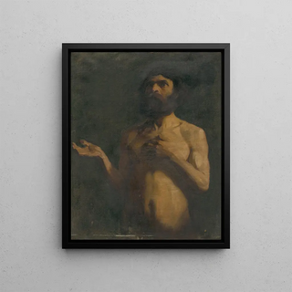 Gejza Kukn - Study of Nude of Old Man.webp