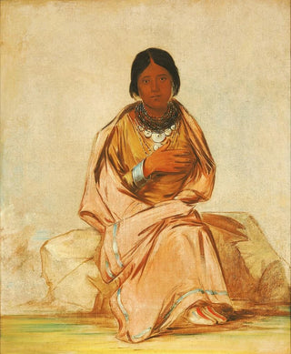 George Catlin - CheeAExECo Daughter of Deer Without a Heart.webp