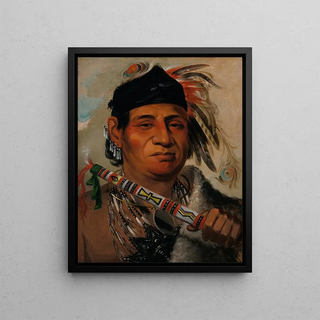 George Catlin - MahKeMeeTeuv Grizzly Bear Chief of The Tribe.webp