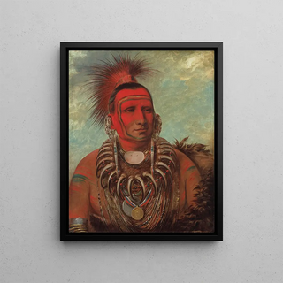 George Catlin - ShonTaYiGa Little Wolf a Famous Warrior.webp