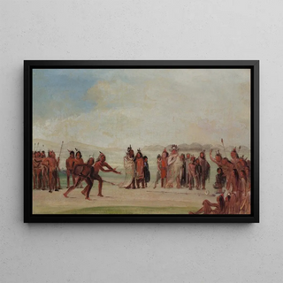 George Catlin - TchungKee a Mandan Game Played With a Ring And Pole.webp