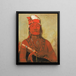 George Catlin - TohKETo Stone With Horns a Chief.webp