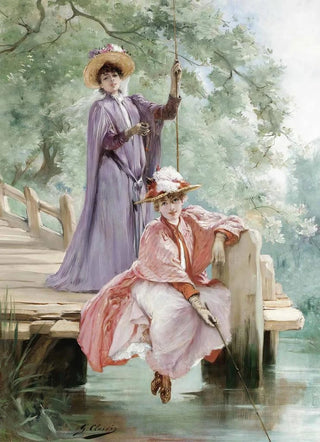 Georges Jules Victor Clairin - Elegant Ladies Fishing.webp