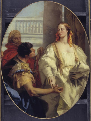 Giovanni Battista Tiepolo - Latinus Offering his Daughter Lavinia to Aeneas in Matrimony.webp