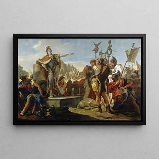 Giovanni Battista Tiepolo - Queen Zenobia Addressing Her Soldiers.webp