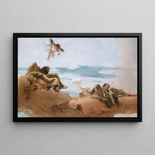 Giovanni Battista Tiepolo - Study for a Ceiling with the Personification of Counsel.webp