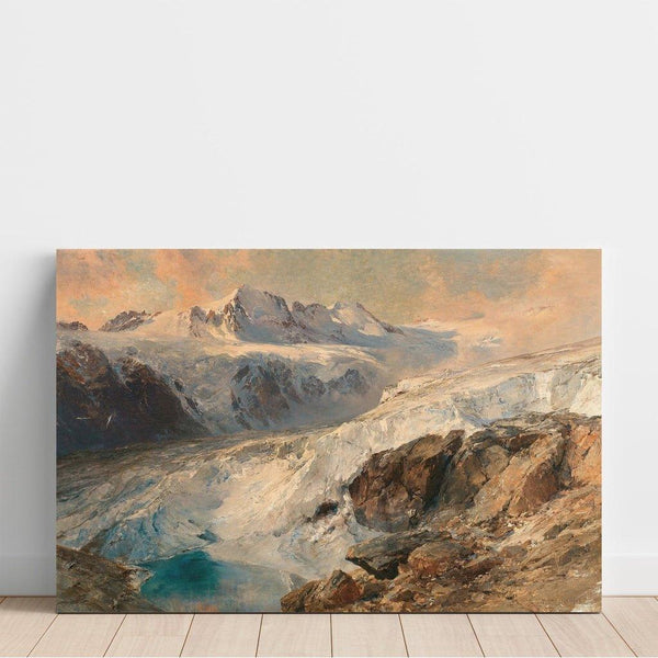 Riproduzione del dipinto Glacier de Grand Croux, Cogne - Edward Theodore Compton
