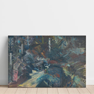 Groupe d'hommes dans les bois - Arnold Peter Weisz-Kubínčan | Reproduction Tableau Décoration murale affiche copie