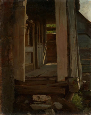 Hans Thoma - Eingang in ein Schwarzwaldhaus.webp