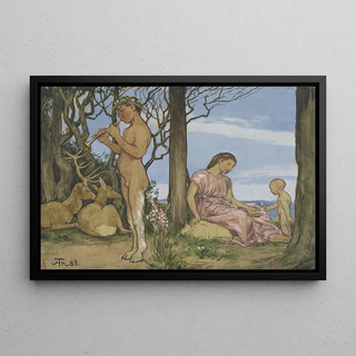 Hans Thoma - Faun and nymph.webp