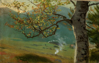 Hans Thoma - Herbstlicher Baum vor Wiesental.webp