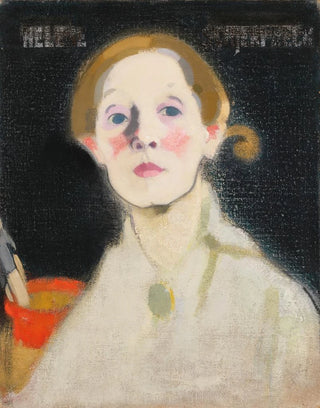 Helene Schjerfbeck - SelfPortrait Black Background.webp