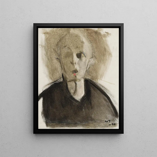 Helene Schjerfbeck - SelfPortrait with Red Spot.webp